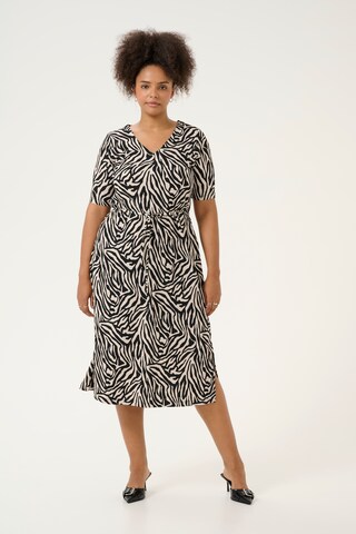 Robe 'KCivena' KAFFE CURVE en noir : devant