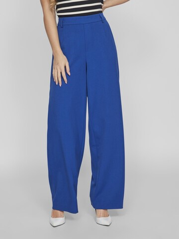 VILA Wide leg Bandplooibroek in Blauw: voorkant
