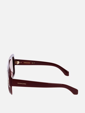 FERRAGAMO Zonnebril in Rood