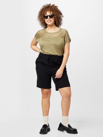 ONLY Carmakoma Regular Pleated Pants in Blue