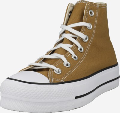 CONVERSE Sneaker high 'Chuck Taylor All Star Lift Hi' i karamel / sort / hvid, Produktvisning