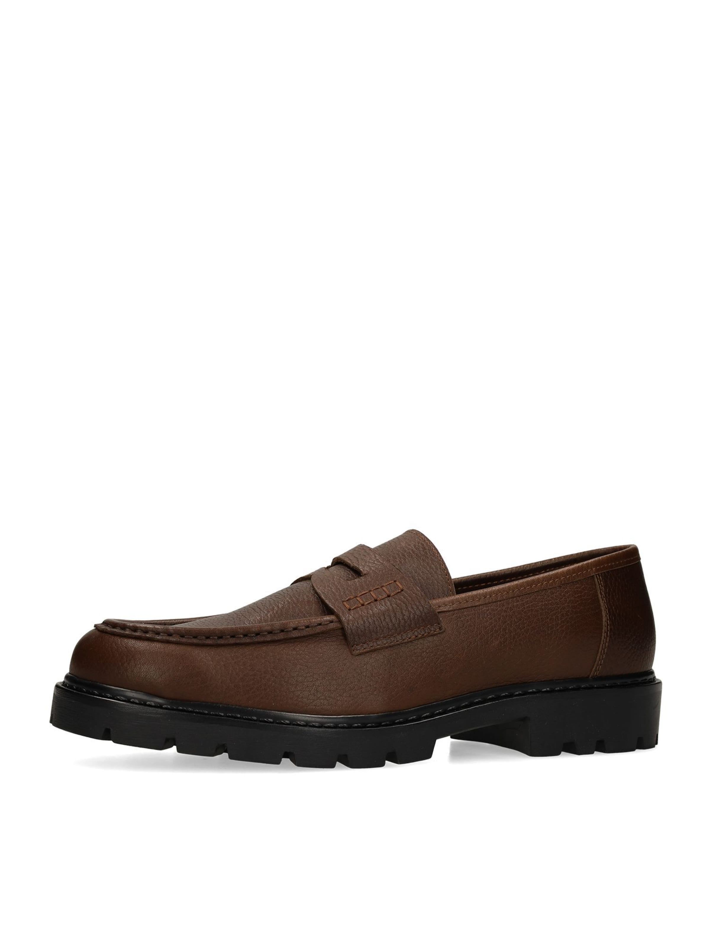 MANFIELD Mocassins in Bruin: voorkant