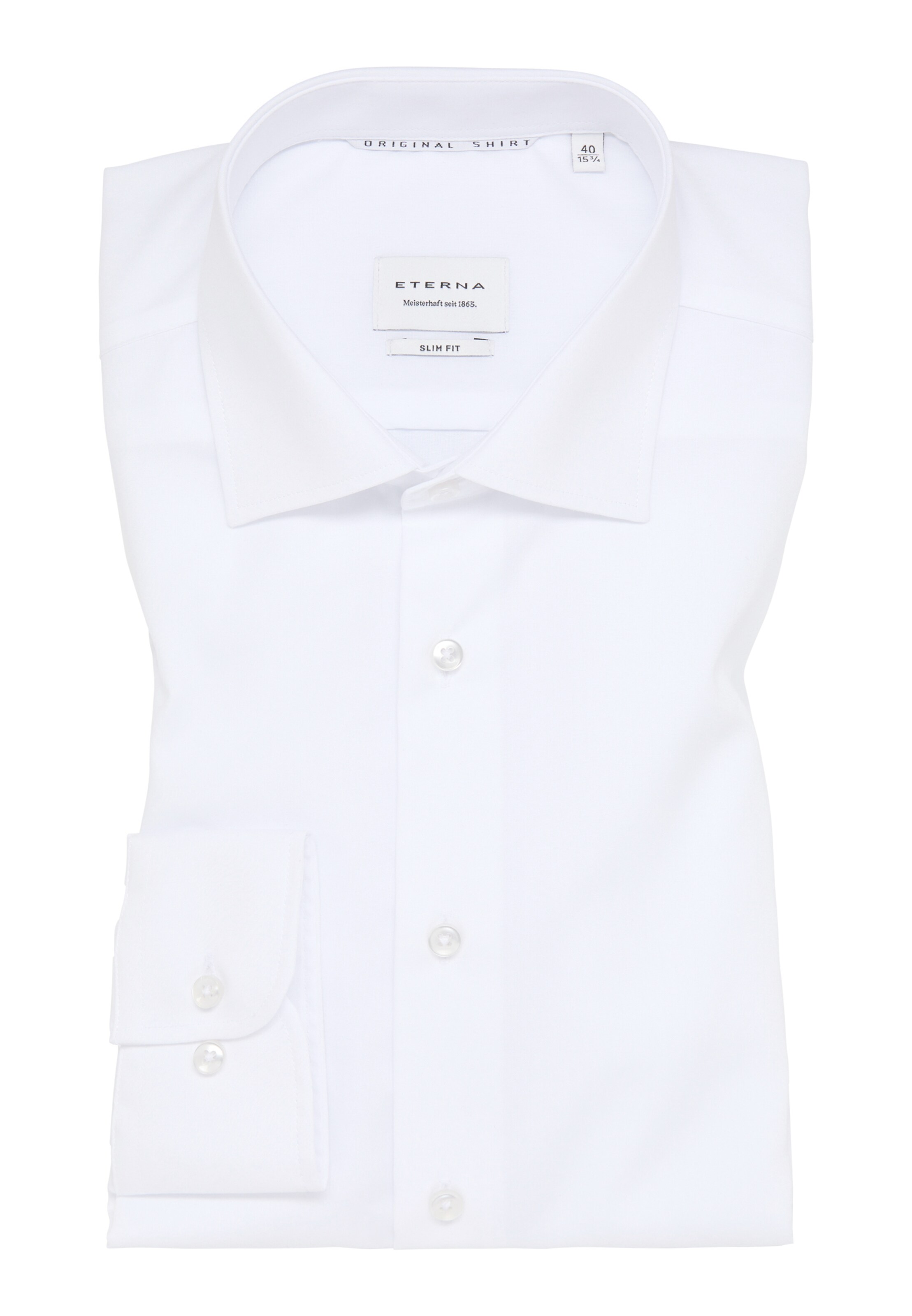 ETERNA Slim Fit Hemd in Weiß