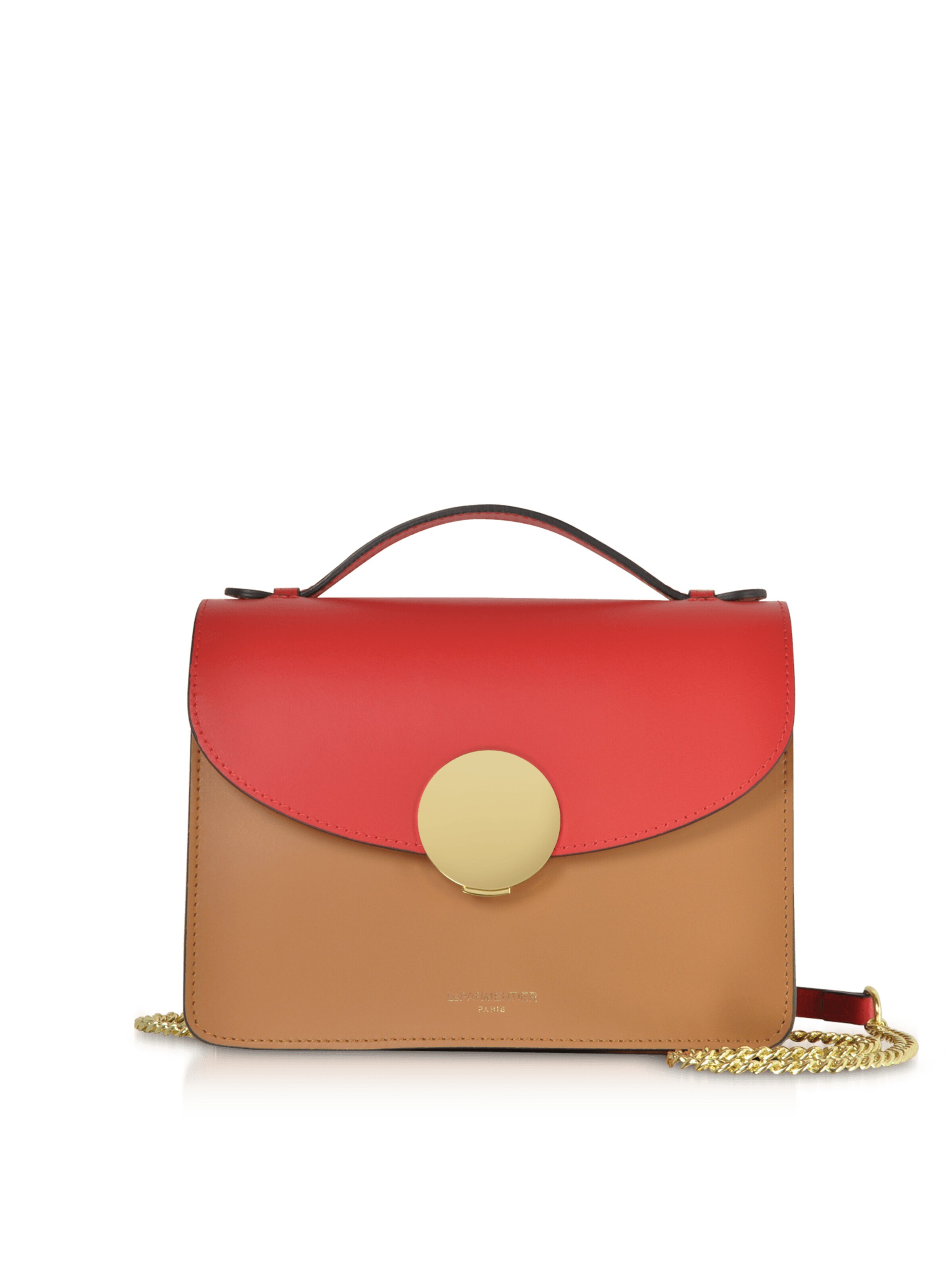 LeParmentier - Bolso de mano 'New Ondina' en rojo: frente