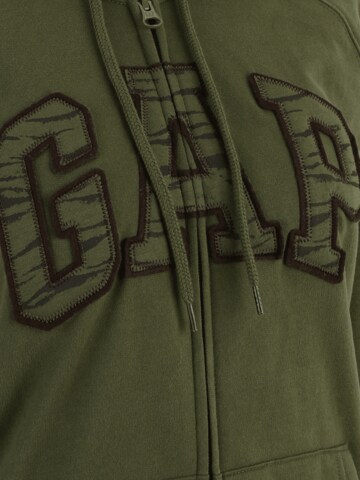 Gap Tall - Sudadera con cremallera 'FASH' en verde