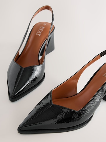 Next Lodičky s otvorenou pätou 'Forever Comfort' - Čierna