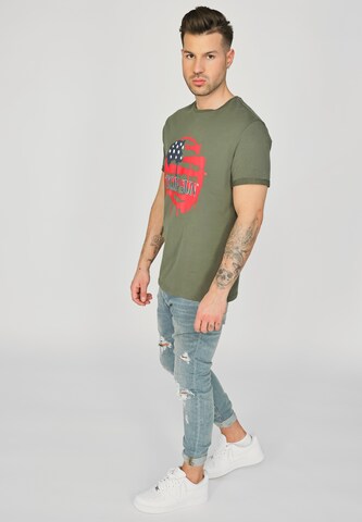 TOP GUN Shirt 'TG20213014' in Green