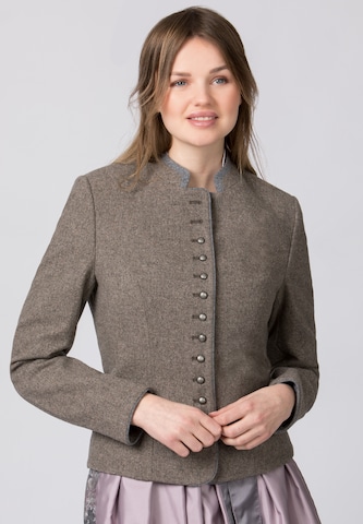 STOCKERPOINT Knit Cardigan in Brown: front