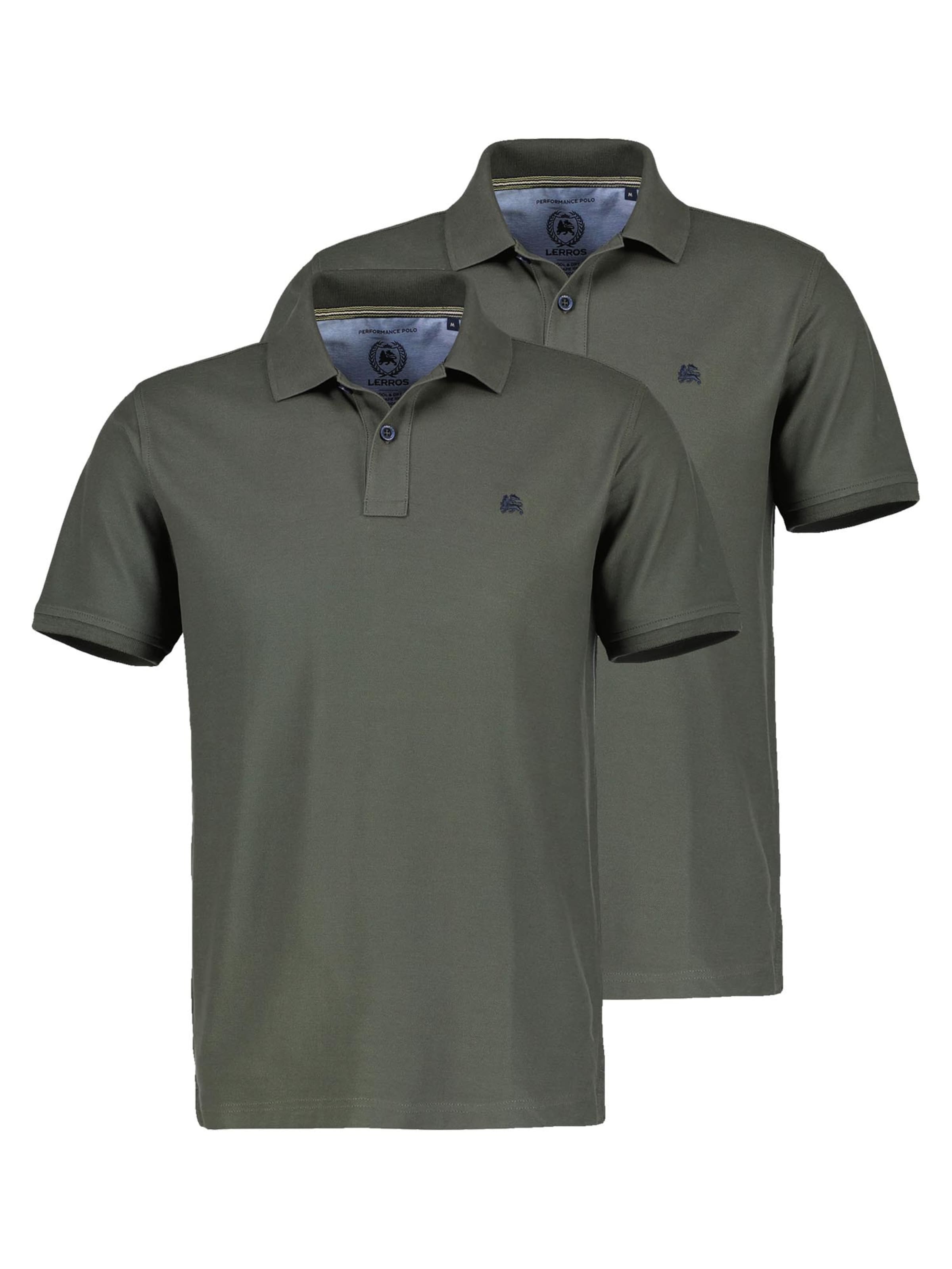 LERROS Shirt 'Basic'‌‌‌ in Grün: Vorderseite