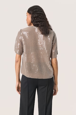 SOAKED IN LUXURY Bluse 'Nanina' i brun