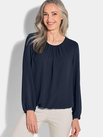 Goldner Bluse in Blau: Vorderseite