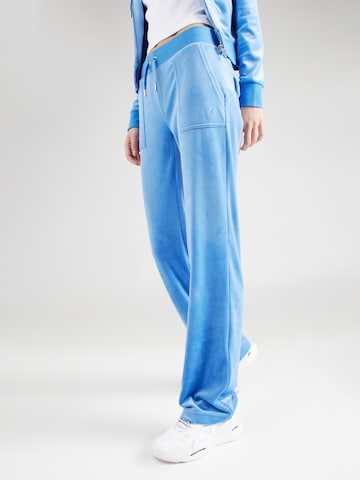 Juicy Couture Normální Kalhoty – modrá: přední strana