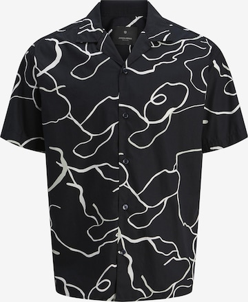 JACK & JONES Button Up Shirt in Blue: front