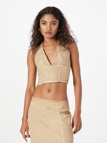 SHYX Top 'Anais' in Beige: voorkant