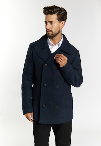 DreiMaster Klassik Between-seasons coat in Blue: front