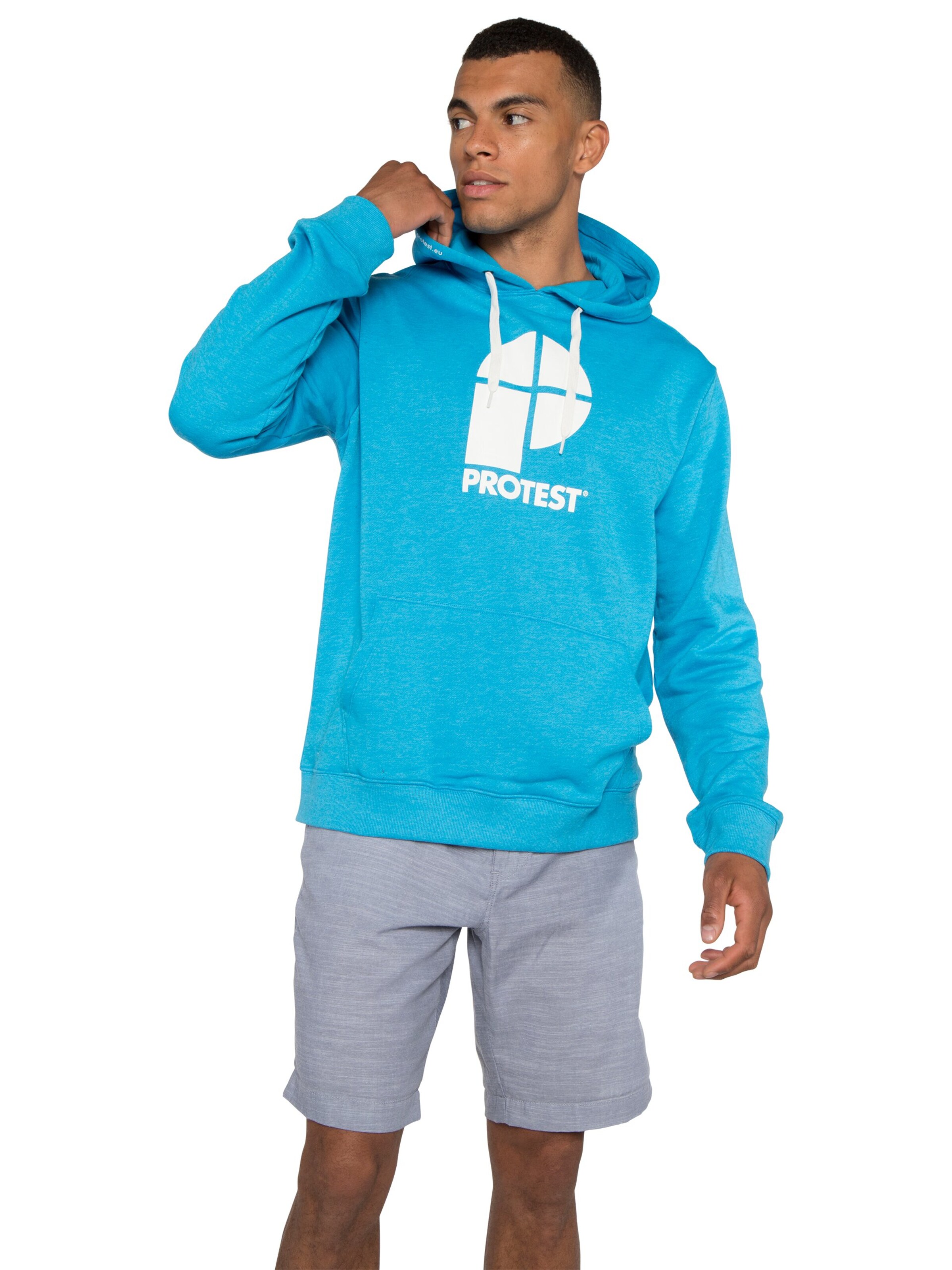 PROTEST Pullover 'CLASSIC LOGO HOODY'‌‌ in Blau: Vorderseite