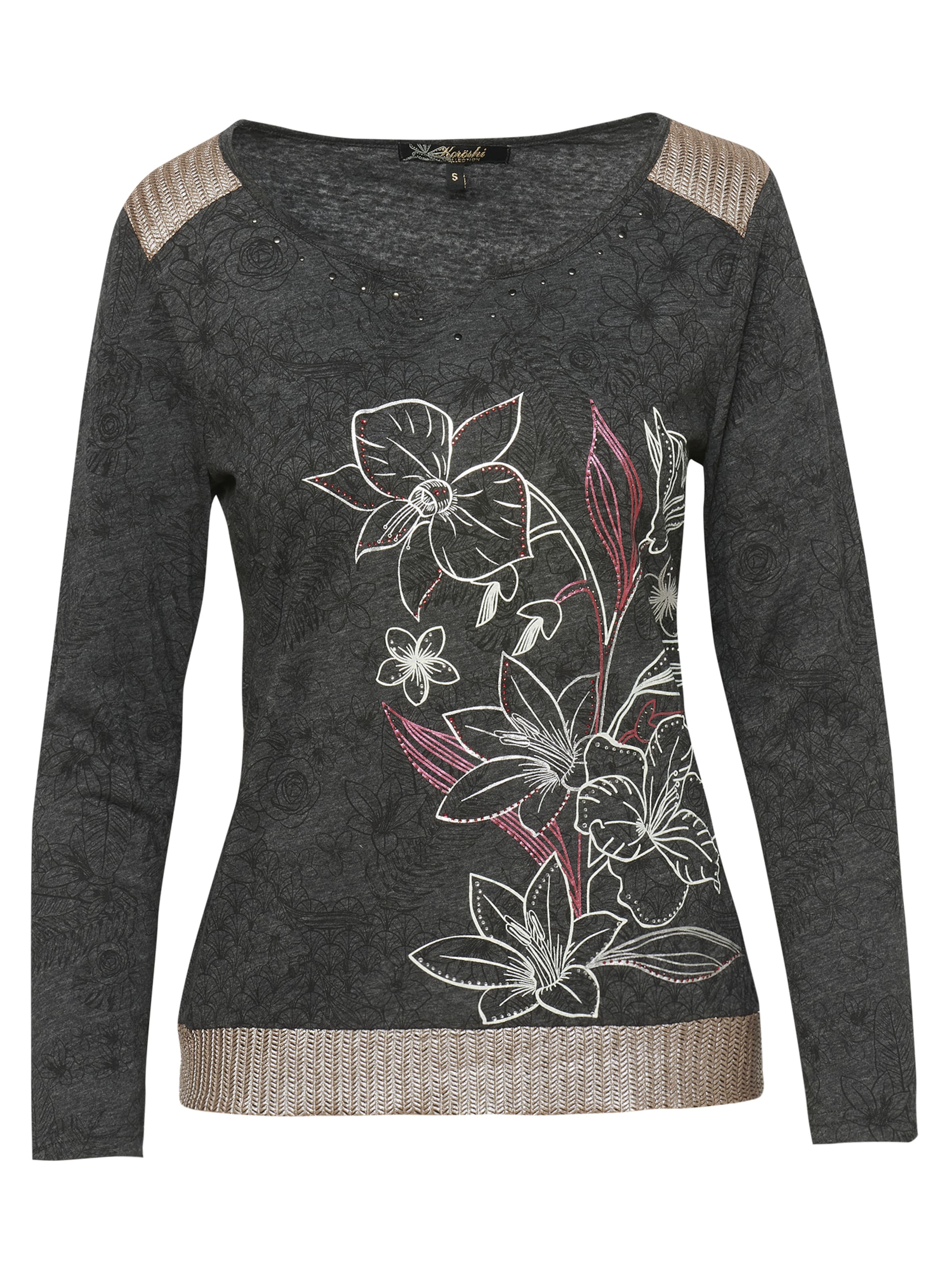 KOROSHI T-shirt i grå: framsida