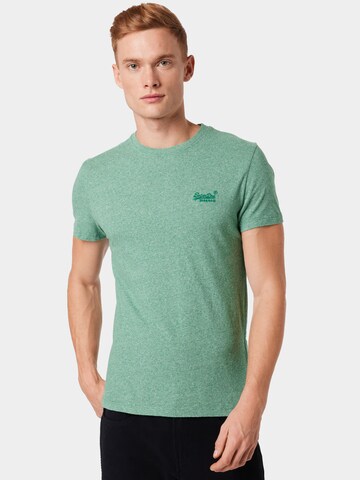 T-Shirt Superdry en vert : devant