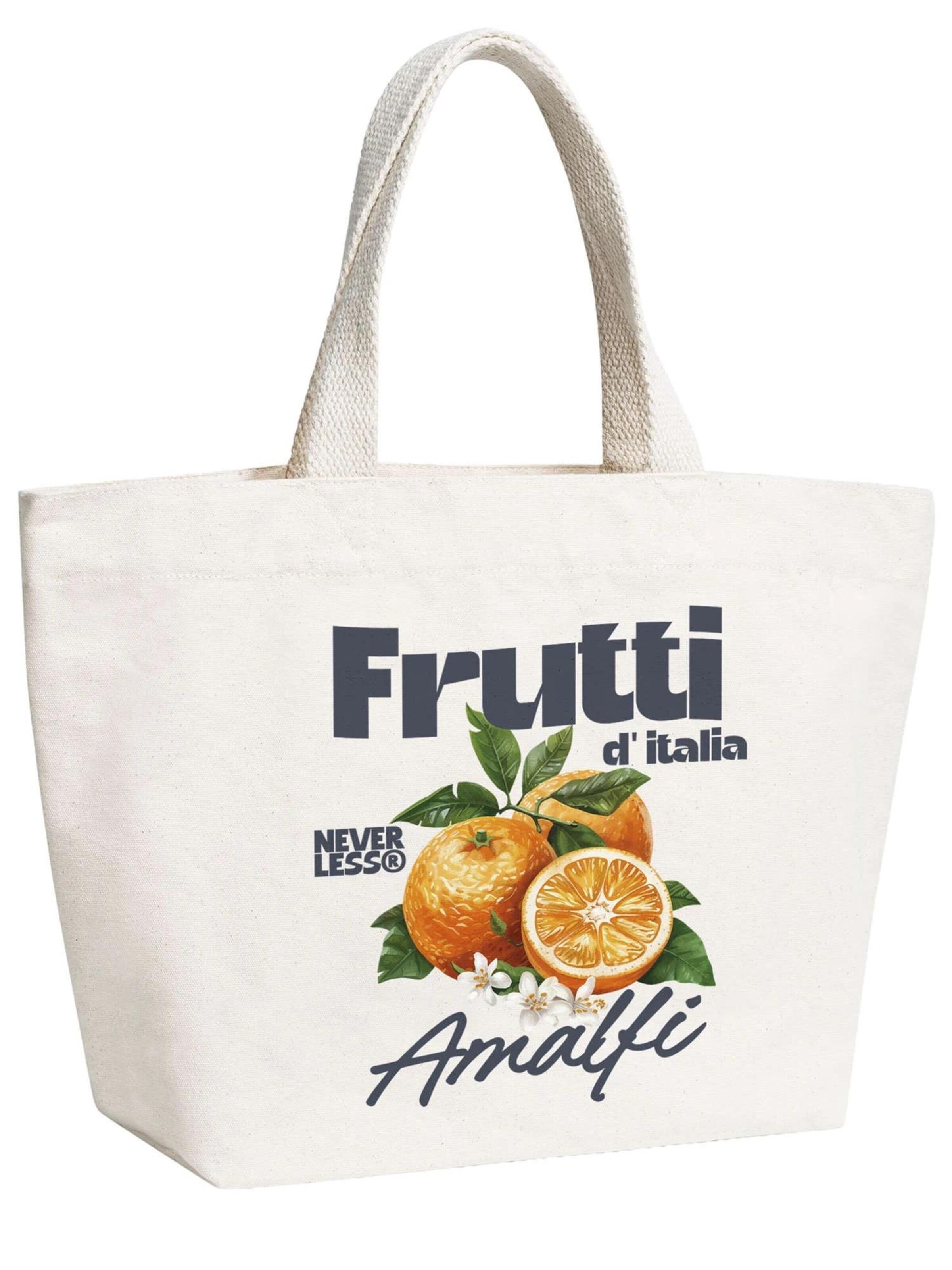 Neverless Strandtasche 'Frutti di italia'‌‌‌‌‌‌‌‌ in Beige: Vorderseite