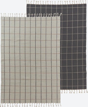OYOY LIVING DESIGN Tapijt 'Grid' in Wit: voorkant