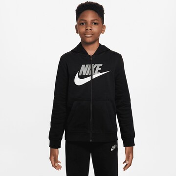 Nike Sportswear Sweatjacke in Schwarz: Vorderseite