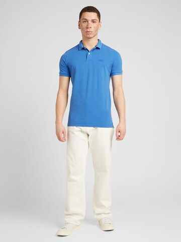 Superdry Poloshirt in Blau