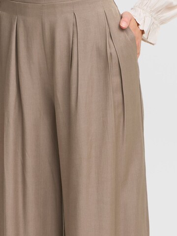 Wide Leg Pantalon chino ' MYA PA 2 ' Fransa en marron