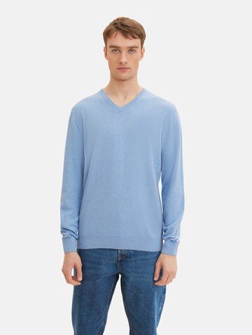 TOM TAILOR Regular Fit Pullover in Blau: predná strana