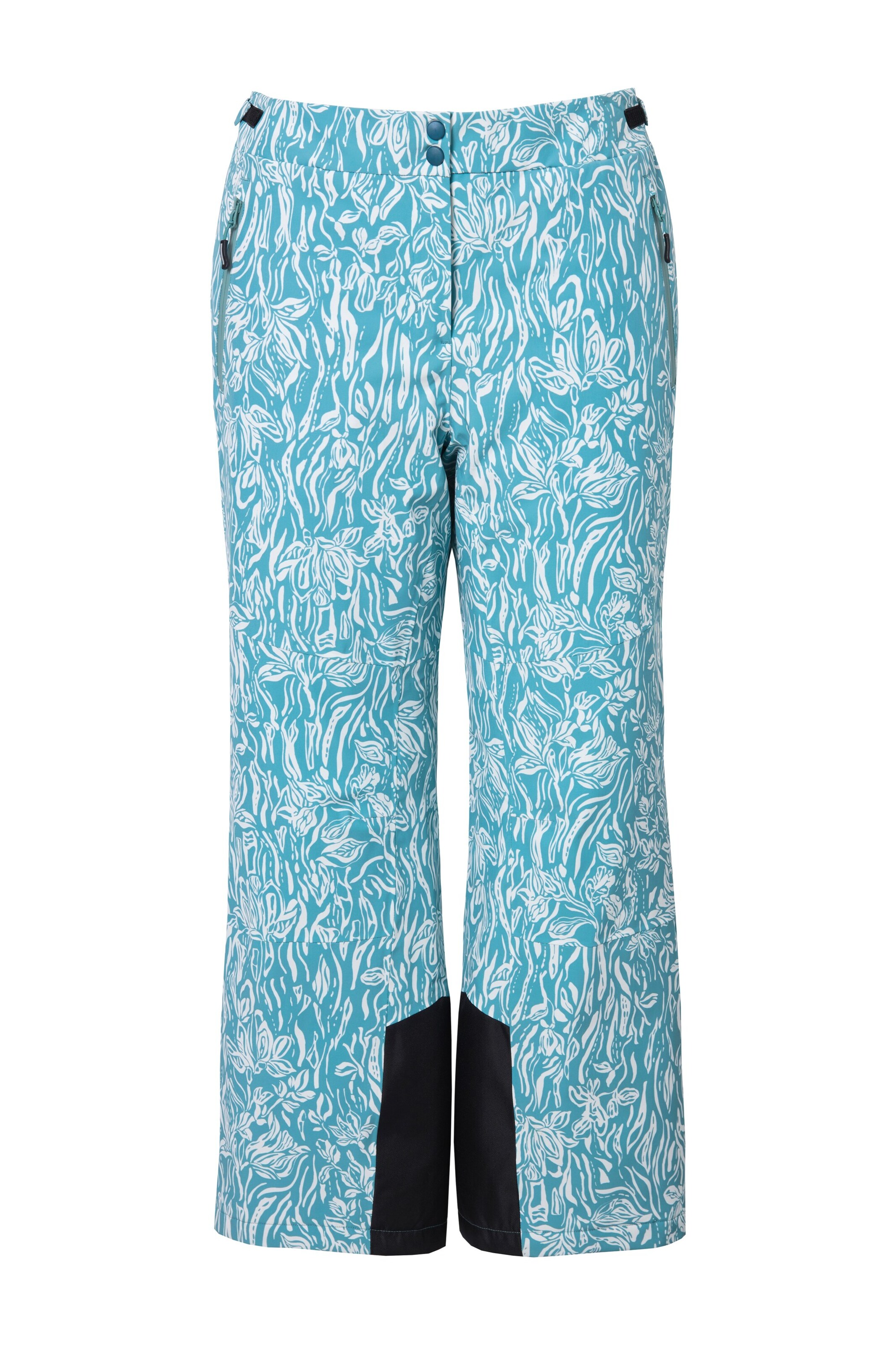 Ulla Popken Regular Functionele broek in Blauw: voorkant