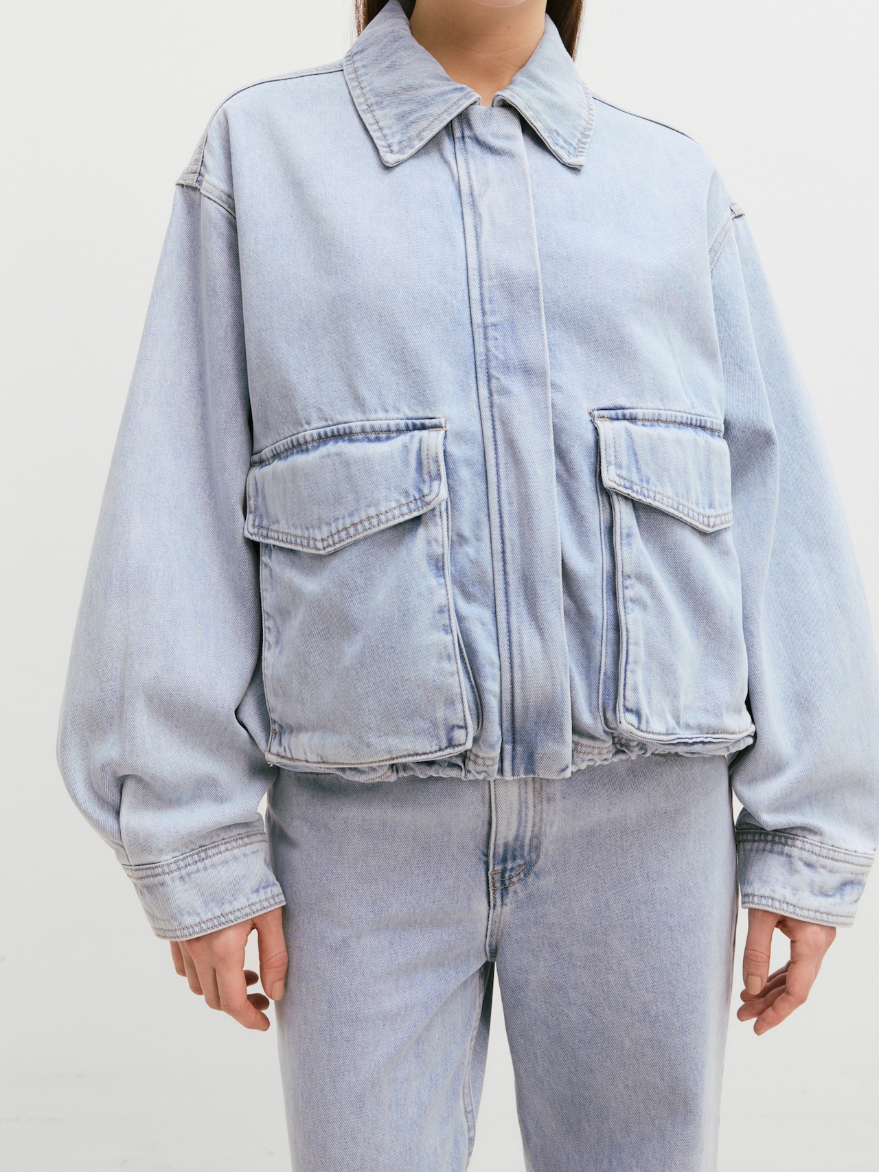 EDITED Producten Tussenjas 'Thomai' Blauw denim