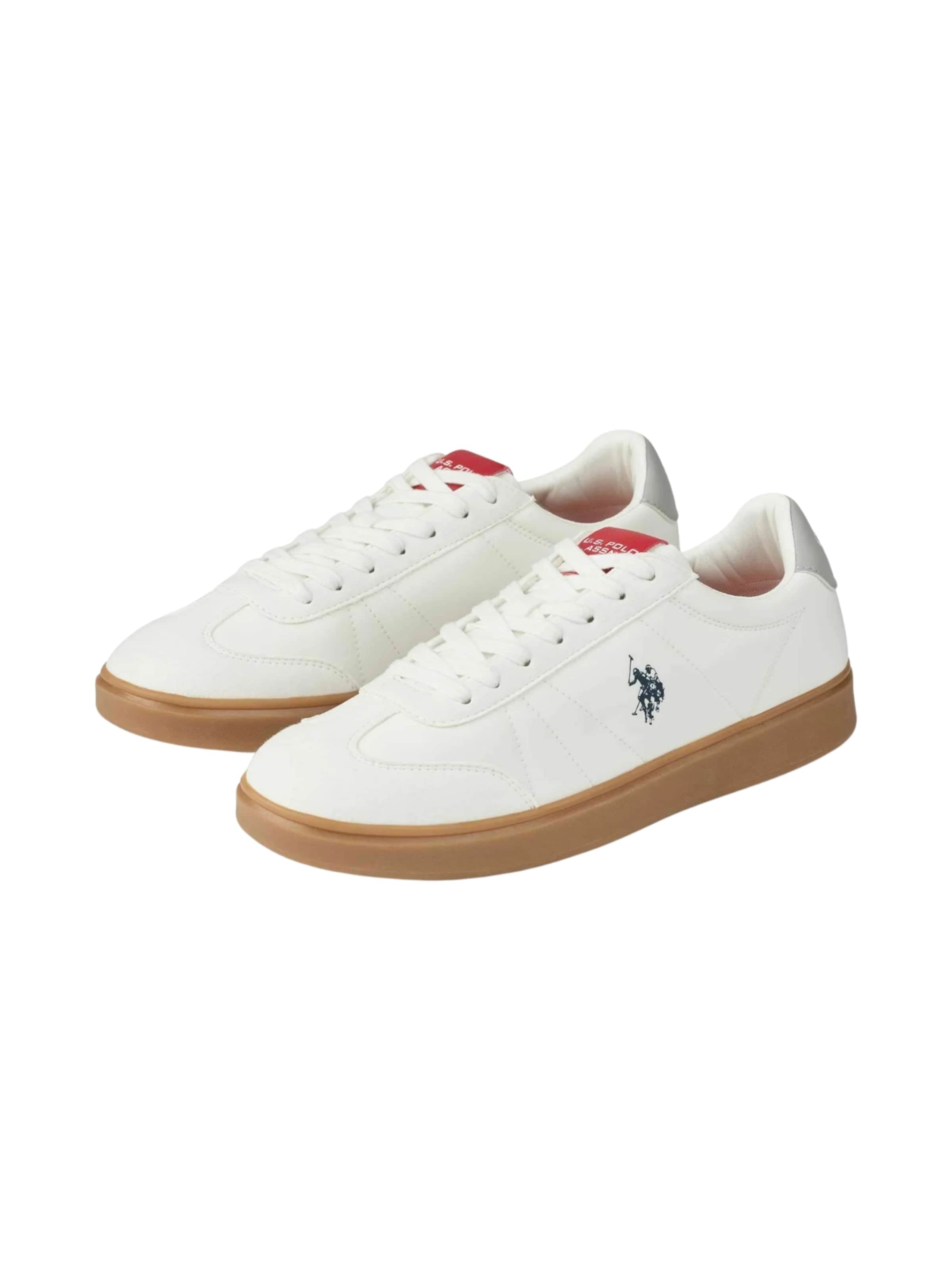 U.S. POLO ASSN. Matalavartiset tennarit 'Byron' värissä valkoinen