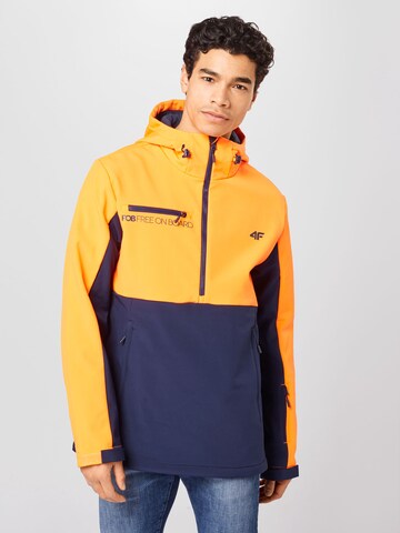 Veste outdoor 4F en bleu : devant