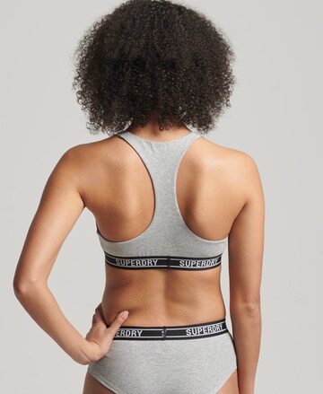 Bustier Soutien-gorge de sport Superdry en gris