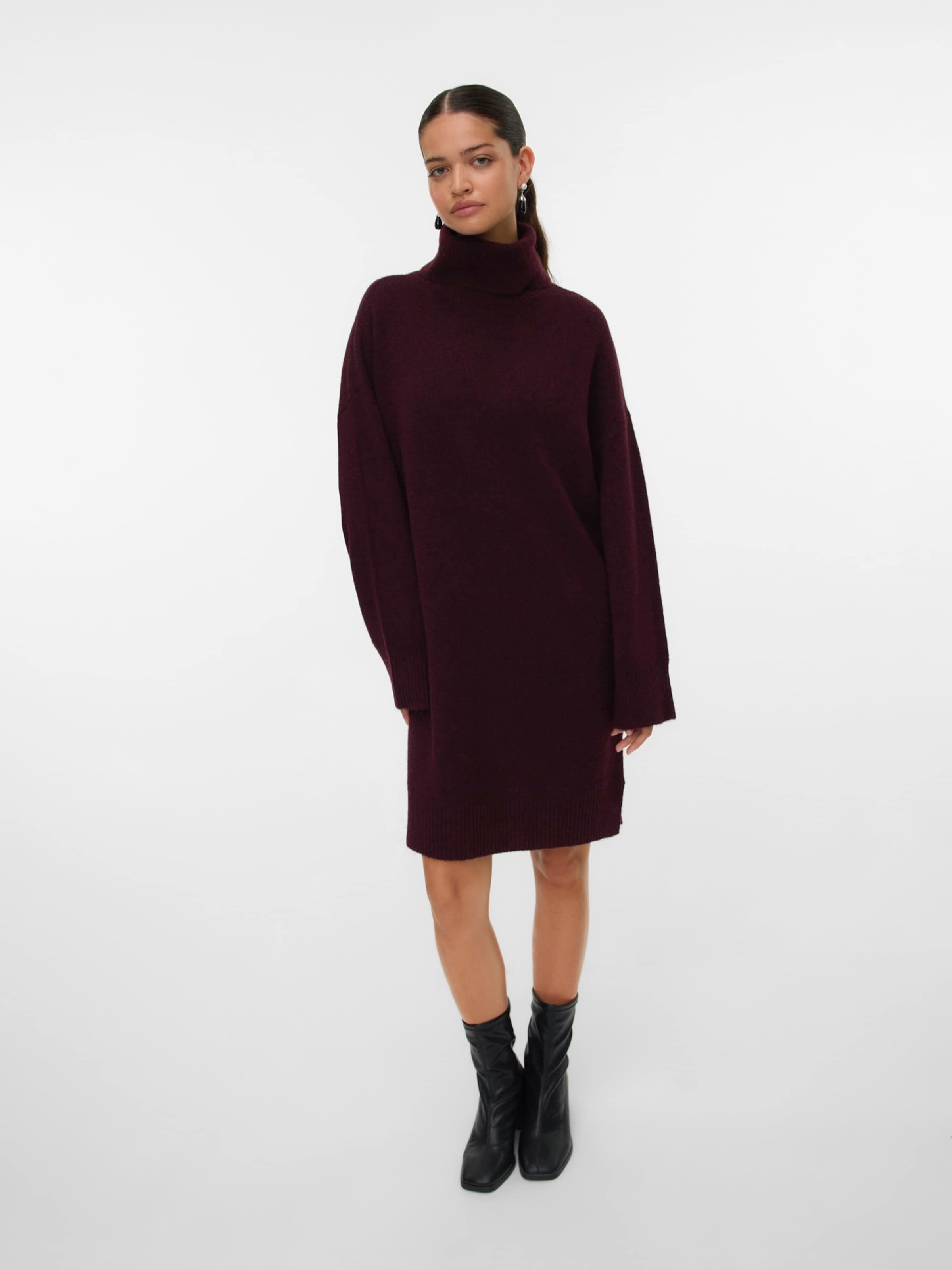 beige knit sweater dress Surplice Neck Tie Waist Sweater Dress – Charming Charlie main image 1