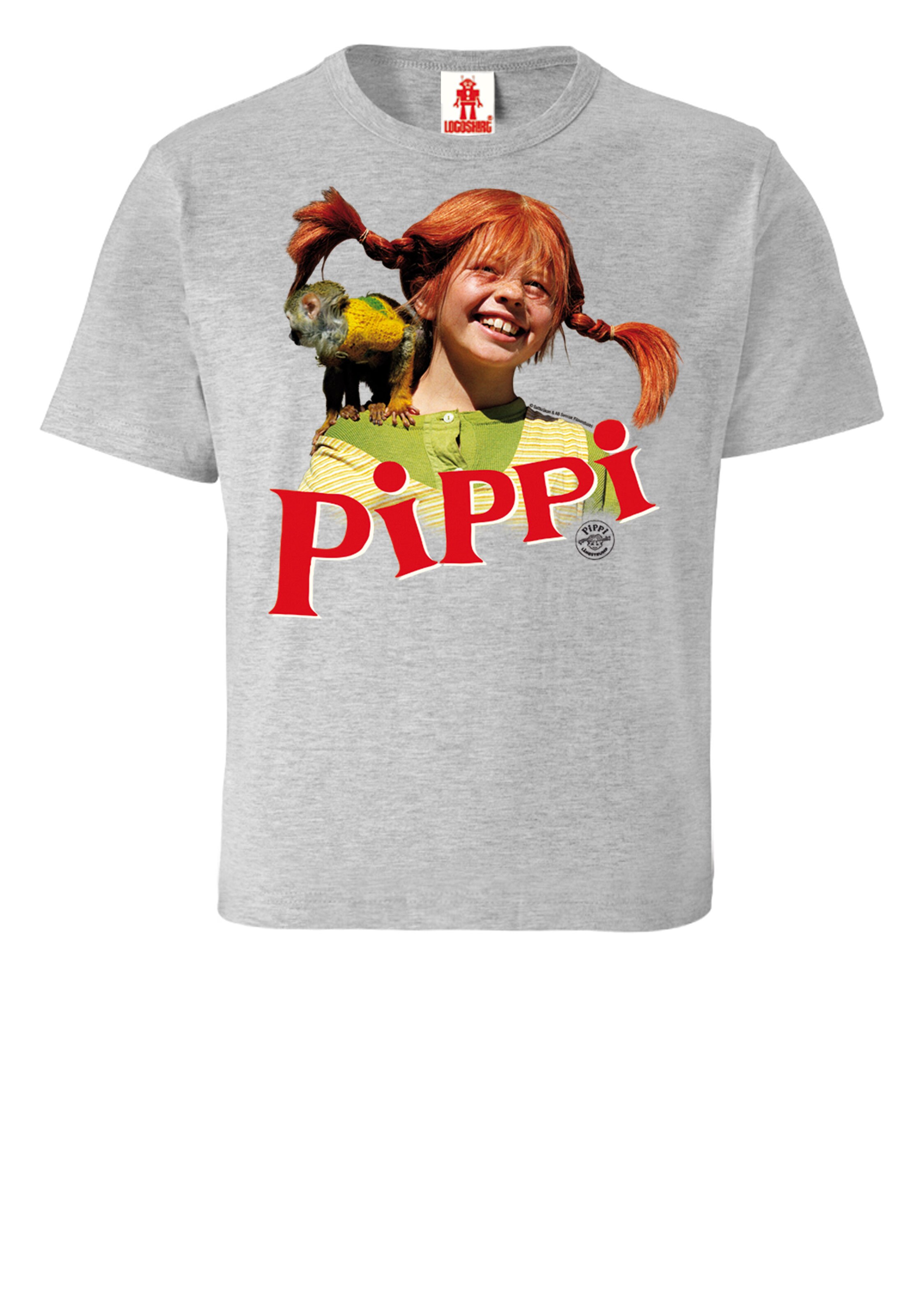 LOGOSHIRT Shirt in Grijs: voorkant