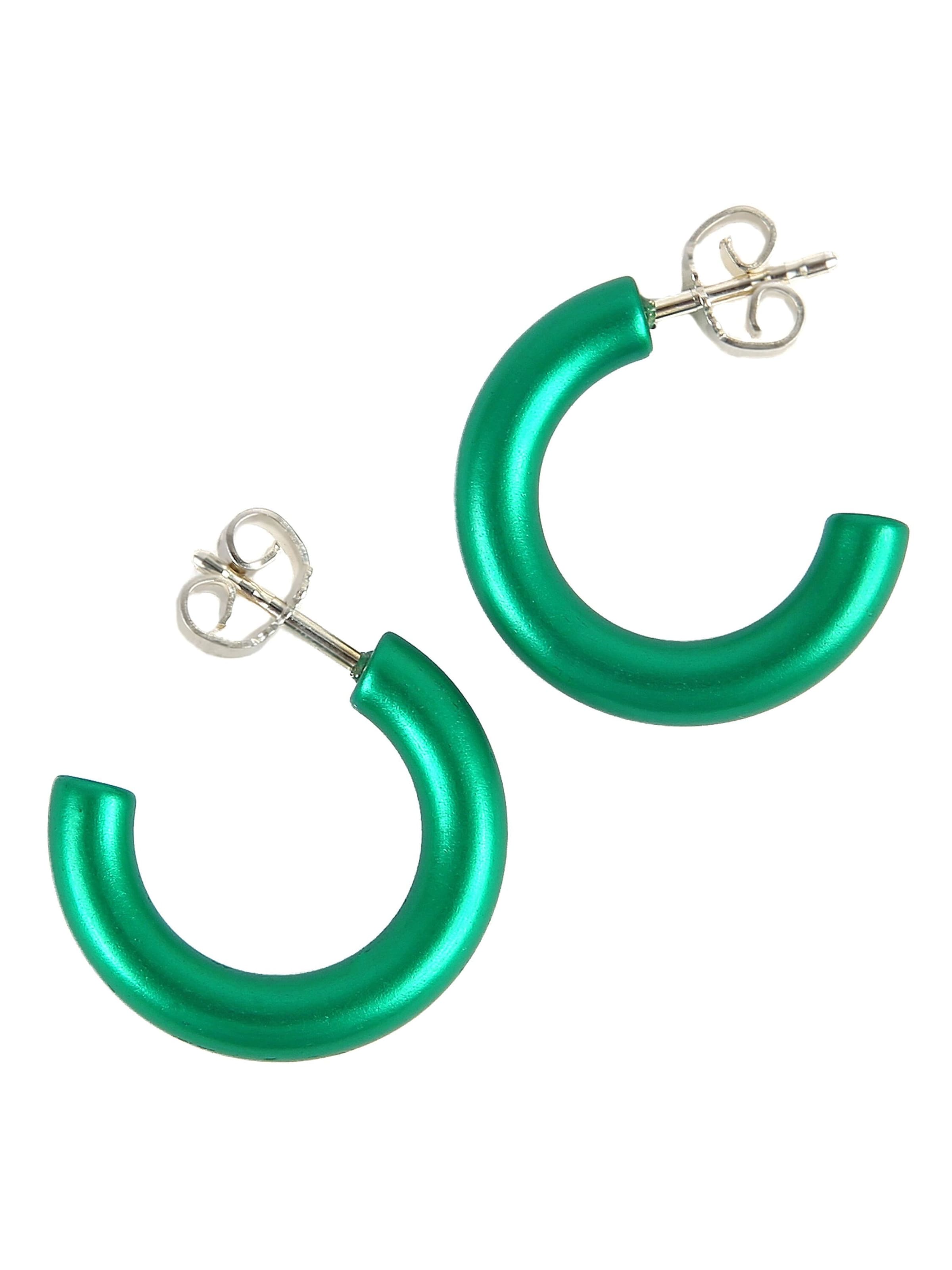 DeMarie Earrings in Green: front