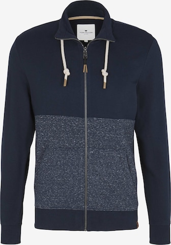 TOM TAILOR Sweatjacke in Blau: predná strana