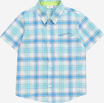 s.Oliver Regular fit Button Up Shirt in White: front