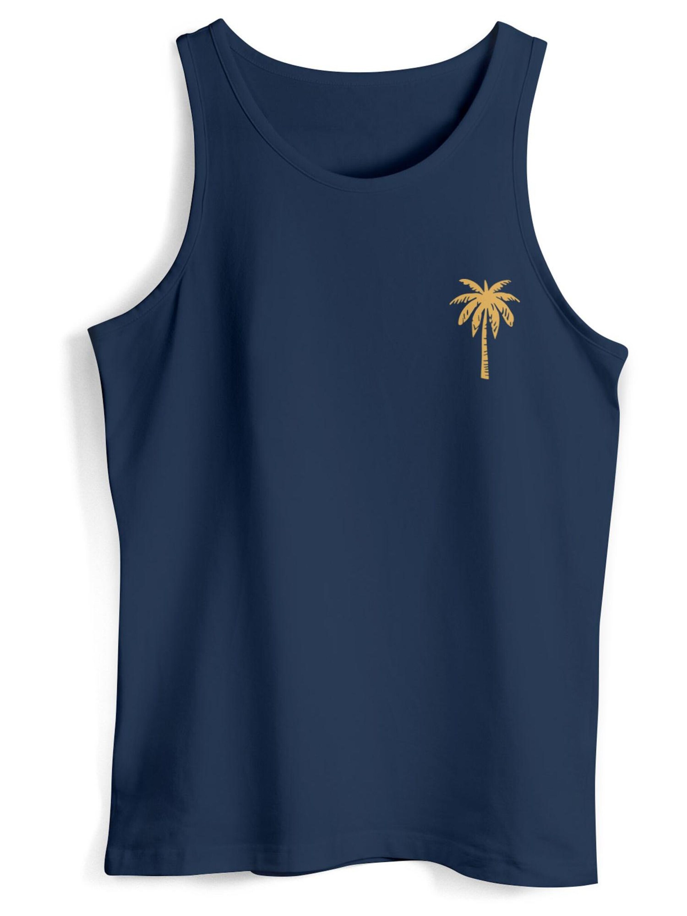 Neverless Shirt 'Palme' in Blue: front