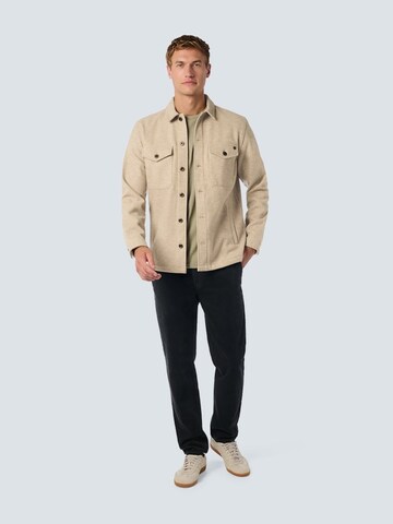 No Excess Comfort fit Button Up Shirt in Beige