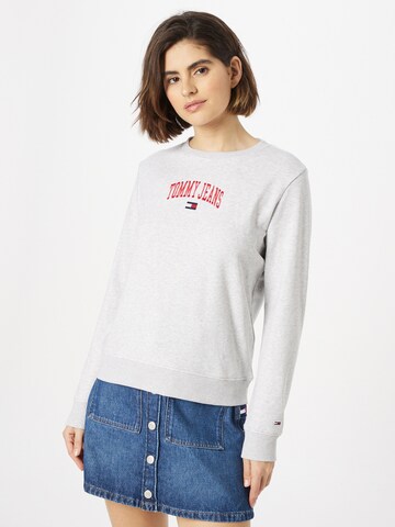 Tommy Jeans - Sweatshirt em cinzento: frente