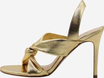 faina Sandals in Gold: front