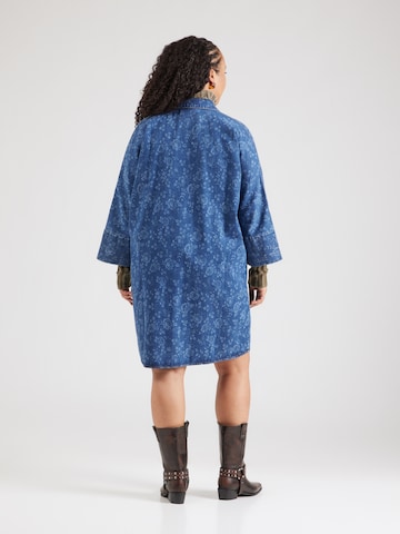 ONLY Carmakoma Sukienka koszulowa 'CARGRACE' w kolorze niebieski
