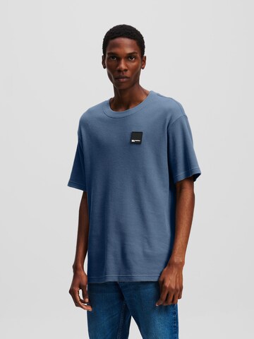 T-Shirt KARL LAGERFELD JEANS en bleu : devant
