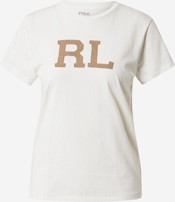 T-shirt Polo Ralph Lauren en blanc : devant