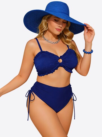 Magicshe Bralette Bikini in Blue
