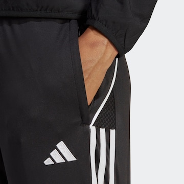 ADIDAS PERFORMANCE Slim fit Workout Pants 'Tiro  23 League' in Black