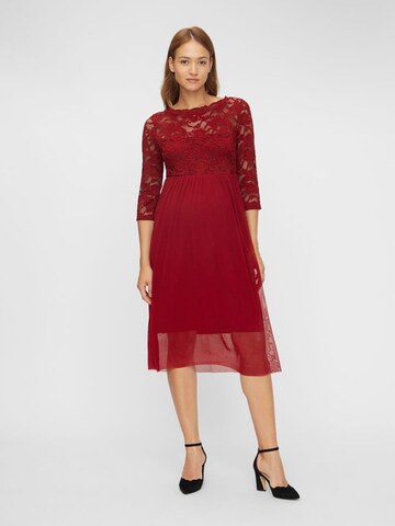 MAMALICIOUS Kleid 'Mivana' in Rot