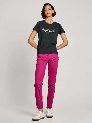 Coupe slim Pantalon 'Thelma' Pepe Jeans en rose