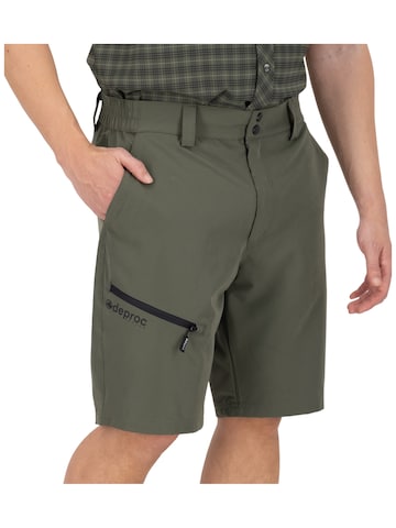 deproc Slimfit Udendørsbukser 'Trekkingshorts Kentville MEN Bermuda Outdoorhose Funktionshose Shorts' i grøn